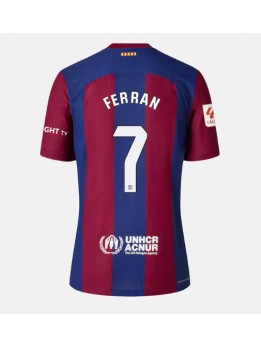 Billige Barcelona Ferran Torres #7 Hjemmedrakt Dame 2023-24 Kortermet